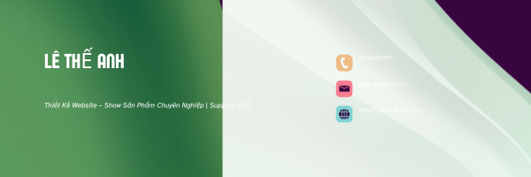 Thiết kế website – Show sản phẩm chuyên nghiệp.